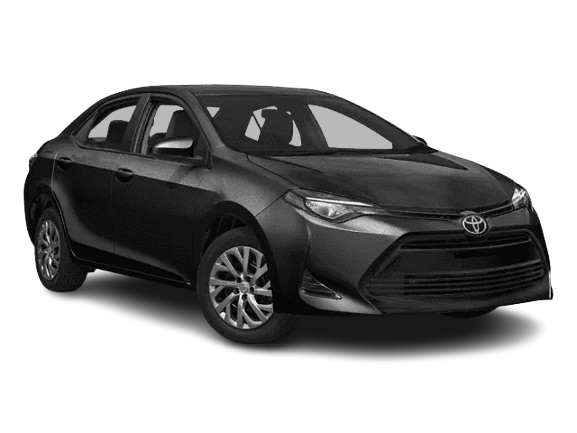 Toyota Corolla preto — Alpha Rádio Táxi